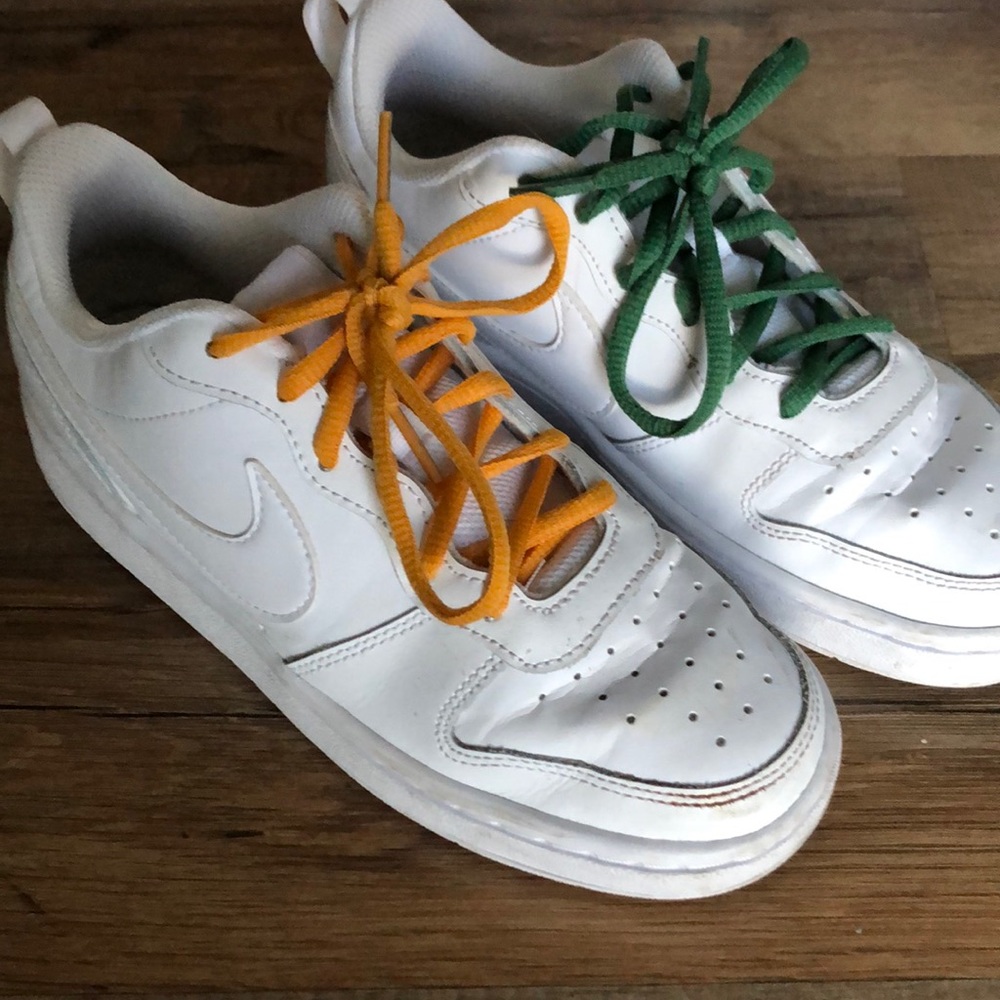 White Nike shoes